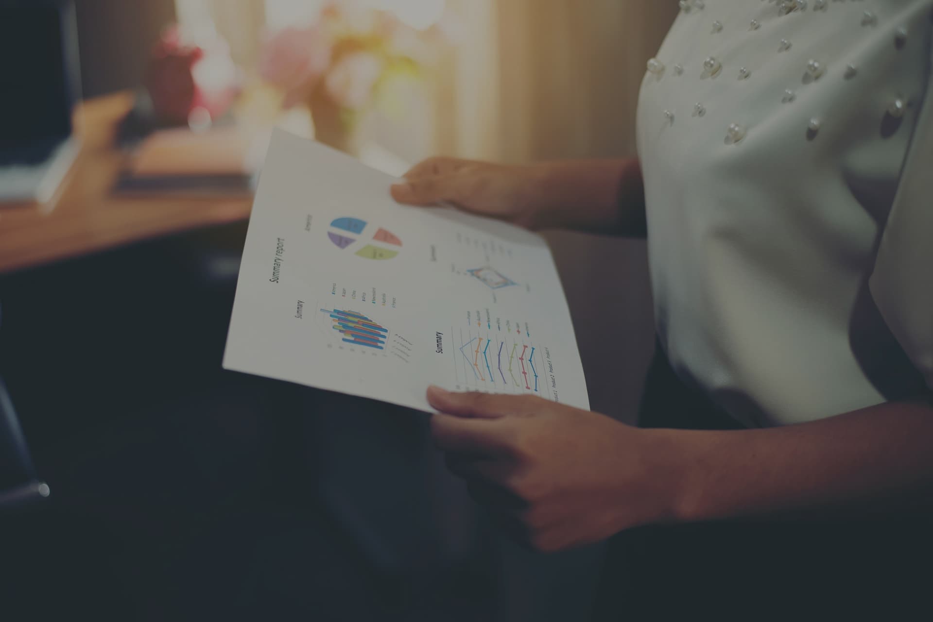 Professional discussing paperwork